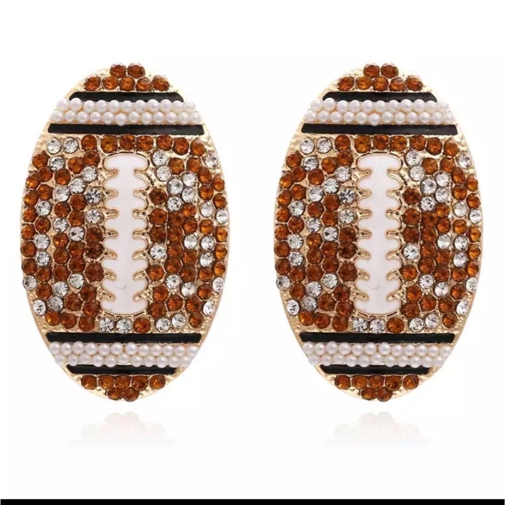 COOL Super Bowl Football Earrings